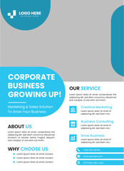 Business Flyer Design Template Layout