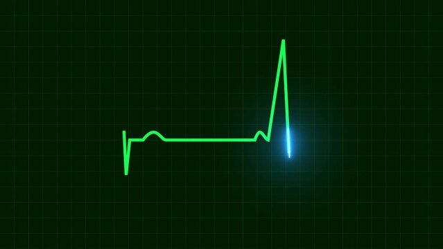Heart Beat Line neo light , Heart Beat EKG Monitor Animation, cardiogram line, heart pulse animation, Heart wave monitoring, Beat grid Blue line