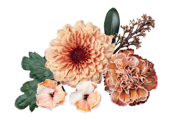 PNG autumn flower arrangement sticker