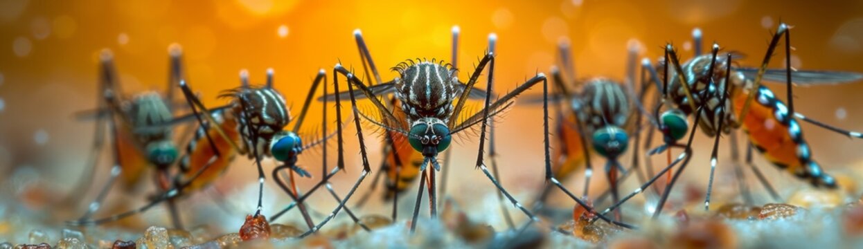 Close-Up Shot of Realistic Mosquito Bite on Skin - Artistic Composition