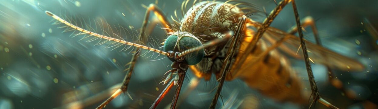 Close-Up Shot of Realistic Mosquito Bite on Skin - Artistic Composition