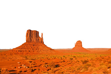 PNG Monument valley, Arizona travel border, transparent background