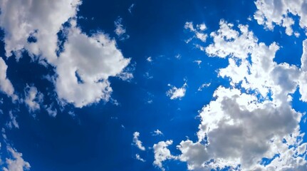 Blue sky and clouds.