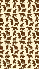 Beaver animal pattern texture repeating seamless