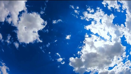 Blue sky and clouds. Background.