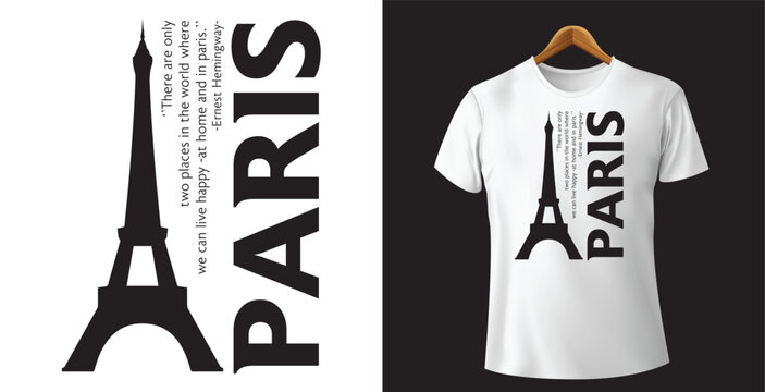 Paris T-shirt Creative Vector Design