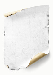 PNG note paper texture mockup, transparent background