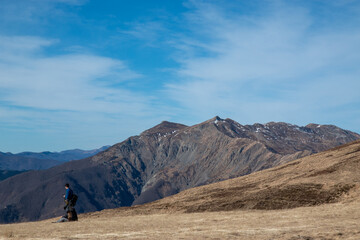 Frignano regional park Passo Croce Arcana historical route