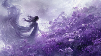 Wisps of amethyst and silver dancing on the wind, casting a spell of enchantment upon the landscape and awakening the spirit to new possibilities. 
