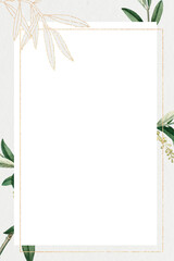 Green olive leaves png frame design space