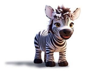 Cute zebra mascot character png
