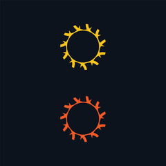 Global Community Logo Icon Elements Template. Circle sphere logo