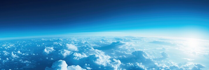 Serene Earth Atmosphere from High Altitude Perspective