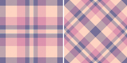 Tartan plaid textile of texture fabric seamless with a check pattern background vector.
