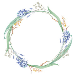 Fototapeta na wymiar Round mixed flowers frame patterned transparent png