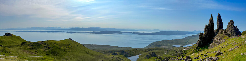 Panorama from the Old Man of Storr, Isle of Skye