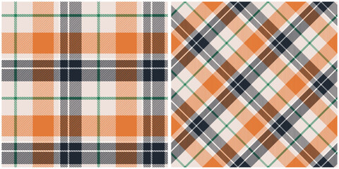Tartan Plaid Seamless Pattern. Checkerboard Pattern. Traditional Scottish Woven Fabric. Lumberjack Shirt Flannel Textile. Pattern Tile Swatch Included.
