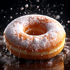 donut on a white background