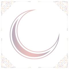 Eid Mubarak crescent moon illustration transparent png
