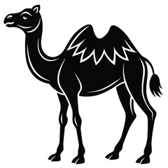 Desert Traveler: Simple Camel Silhouette