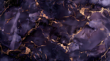 Purple gold abstract background of marble liquid ink art, fluid wallpaper