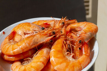 Sizzling Shrimp for Paella Spanish Culinary Tradition