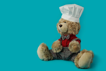 
Bear in a chef's hat.
