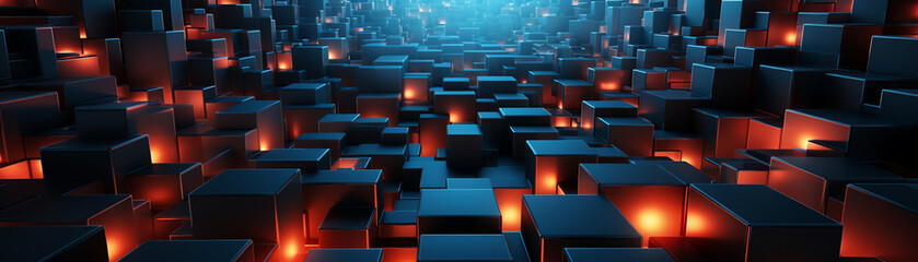 Fototapeta premium A maze with bright lights and loud noises photographic style