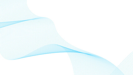 Blue swirly abstract line design element