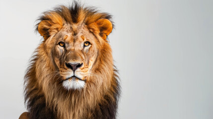 Fototapeta premium A lion on a white background