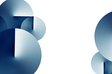 3D blue geometric pattern design element background