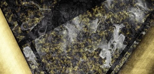 stone wall background. Abstract background with granite texture. Decorative background with gold. Marble texture. 