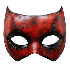 Red Superhero mask die cut PNG file - obrazy, fototapety, plakaty