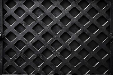 Decorative Metal Grate With Intricate Pattern. Generative AI