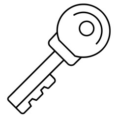 Key Icon silhouette illustration