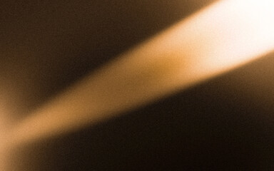 Abstract pattern illustration  Gradient orange beam. Dark background. Noise effect.