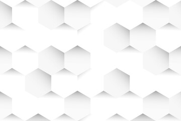 Gray hexagon patterned background