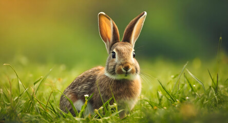 rabbit in the grass . rabbit in the grass HD 8K wallpaper Stock Photographic Image 