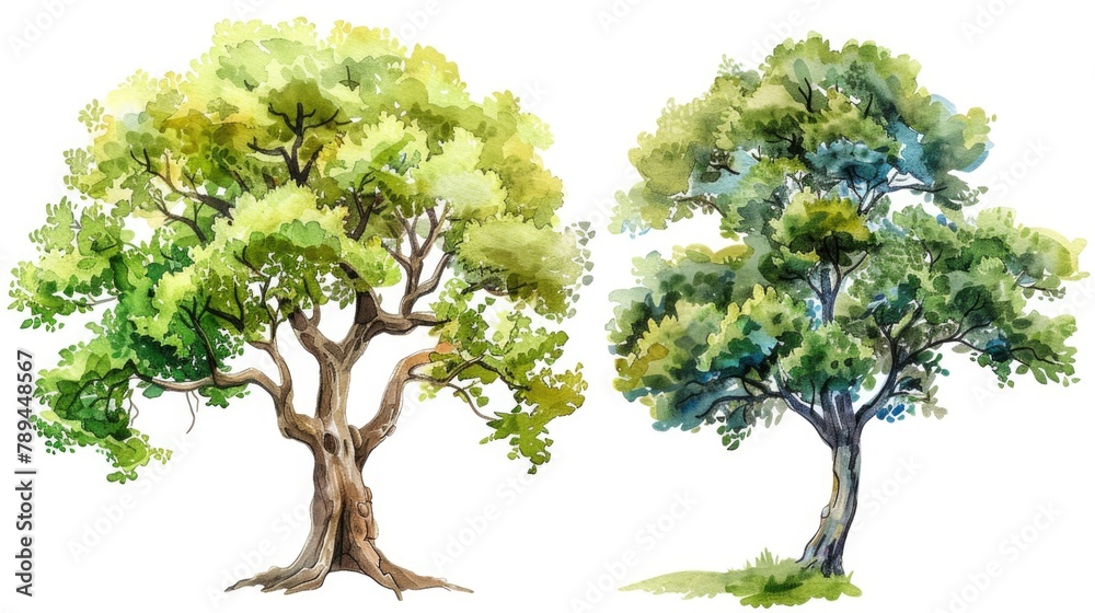 Aufkleber a simple image of a couple of trees standing together. suitable for nature or environmental themes