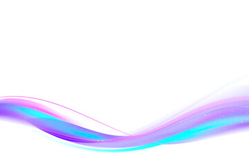 Fototapeta premium Neon purple curve frame template design element