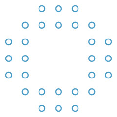 Minimalist Dotted Shape