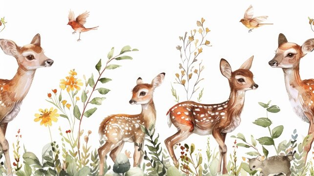 A peaceful scene of wildlife in a natural setting. Suitable for nature and animal themes