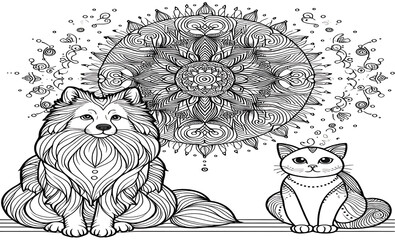 Armonía Animal: Mandalas para Colorear y Relajarse