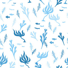 海草と海の生き物のパターン