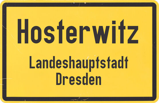 Ortsschild Dresden Hosterwitz