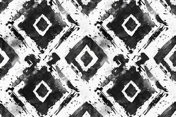 Fototapeta premium Black and white photo of a pattern, suitable for various design projects