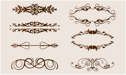 Brown borders illustration, ornament, lace frame, angle, text, monochrome png