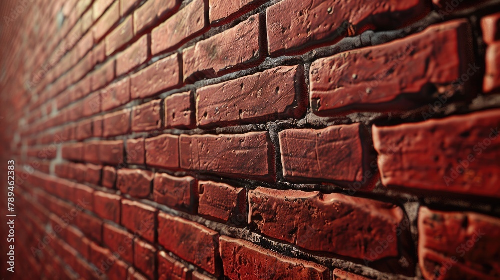 Poster a red brick wall in the image. suitable for background use