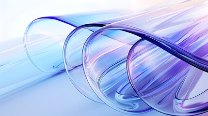 Naklejka premium Vibrant Neon Glass Tubes Forming a Lively and Engaging Abstract Art