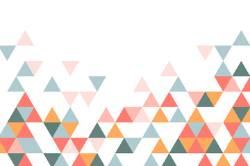 Multicolor triangle pattern design element